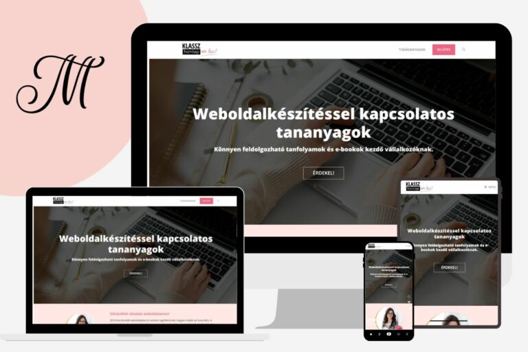 Klasszhonlapomlesz.hu - online courses and e-books