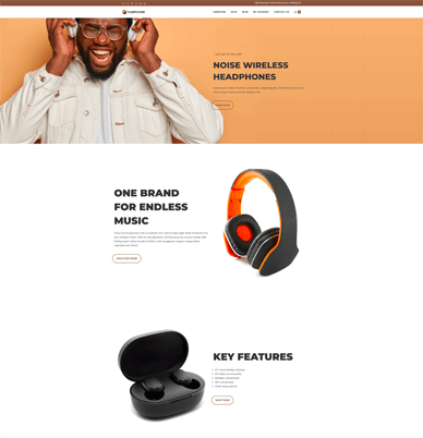 preview of Ocean WordPress template for WooCommerce and Gutenberg