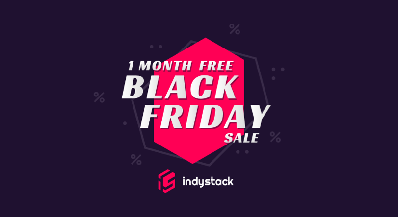 Indystack Black Friday 2023 promo banner