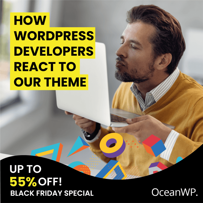 OceanWP Black Friday Cyber Monday promo banner